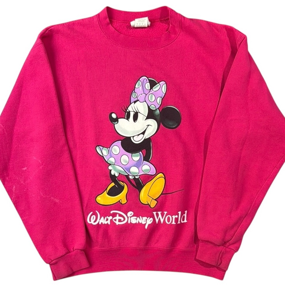 Vintage 90’s USA Tags Disney Minnie Mouse Walt Disney World Sweatshirt S/M